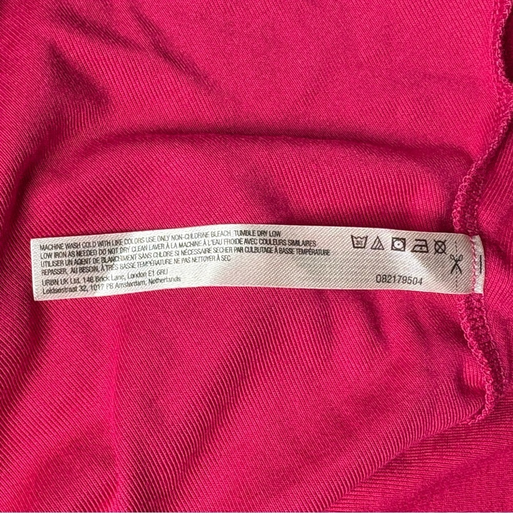NWT Free People Good Feels Tunic Top Size M in Love Potion Vibrant Pink - Picture 13 of 14